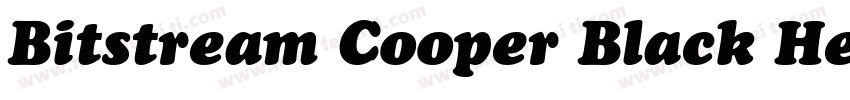 Bitstream Cooper Black Headline字体转换